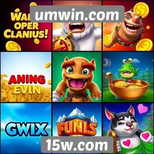 Comparação de jogos populares disponíveis em umwin.com